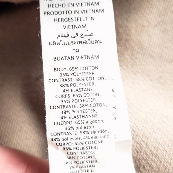 Alo Yoga Women’s Sweatshirt Cleanfit Minimal Sporty Neutralcore Beige Size Large - Picture 6 of 6